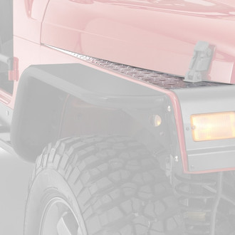 Warrior® - Smooth Black Front Fender Covers