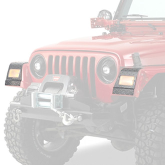 Warrior® - Smooth Black Front Fender Covers
