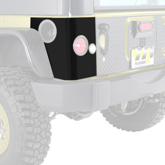 Warrior® - Smooth Black Rear Corners with LED Cut Out