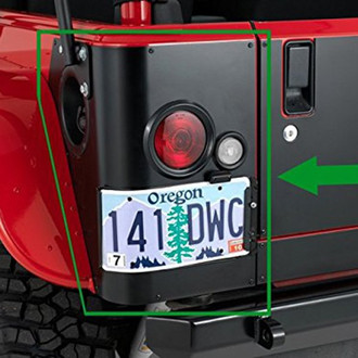 Warrior® - Smooth Black Rear Corners with LED Cut Out