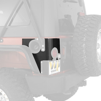 Warrior® - Smooth Black Rear Corners with LED Cut Out