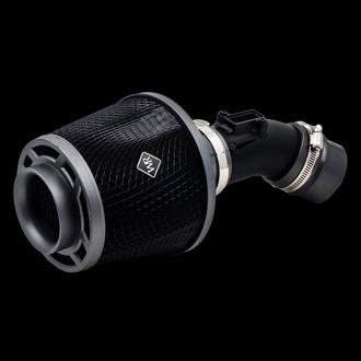 Weapon-R® - Stealth Secret Weapon Aluminum Flat Black Short Ram Air Intake System with Black Filter