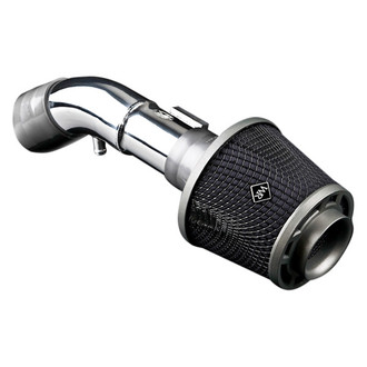 Weapon-R® - Secret Weapon Aluminum Polished Short Ram Air Intake System with Black Filter