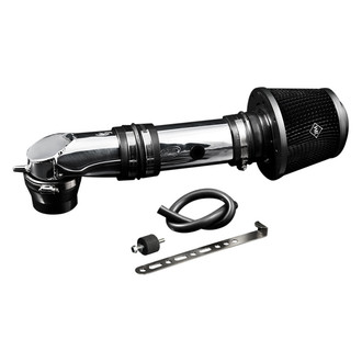 Weapon-R® - Secret Weapon Aluminum Polished Short Ram Air Intake System with Black Filter