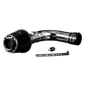Weapon-R® - Stealth Secret Weapon Aluminum Flat Black Short Ram Air Intake System with Black Filter