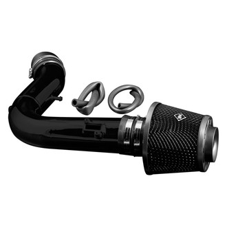Weapon-R® - Stealth Secret Weapon Aluminum Flat Black Short Ram Air Intake System with Black Filter