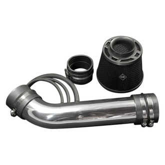 Weapon-R® - Secret Weapon Aluminum Polished Short Ram Air Intake System with Black Filter