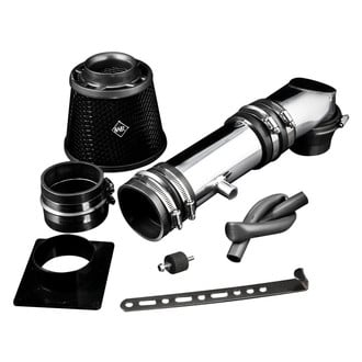 Weapon-R® - Secret Weapon Aluminum Polished Short Ram Air Intake System with Black Filter