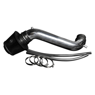 Weapon-R® - Secret Weapon Aluminum Polished Short Ram Air Intake System with Black Filter