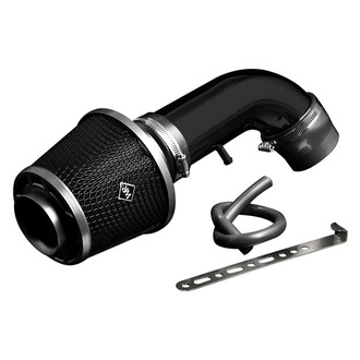 Weapon-R® - Stealth Secret Weapon Aluminum Flat Black Short Ram Air Intake System with Black Filter