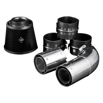 Weapon-R® - Secret Weapon Aluminum Polished Short Ram Air Intake System with Black Filter and Air Box