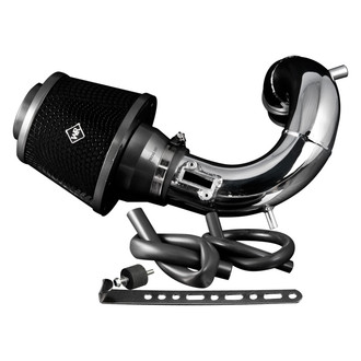 Weapon-R® - Secret Weapon Aluminum Polished Short Ram Air Intake System with Black Filter