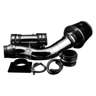 Weapon-R® - Secret Weapon Aluminum Polished Short Ram Air Intake System with Black Filter