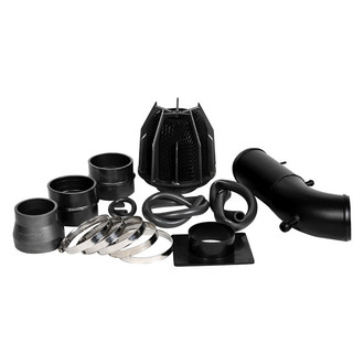 Weapon-R® - Stealth Dragon Aluminum Flat Black Short Ram Air Intake System with Black Filter