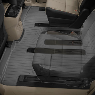 WeatherTech® - DigitalFit™ 2nd & 3rd Row Gray Molded Floor Liner