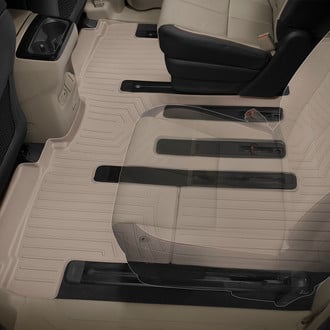 WeatherTech® - DigitalFit™ 2nd & 3rd Row Tan Molded Floor Liner