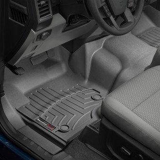WeatherTech® - DigitalFit™ 1st Row (Over the Hump) Black Molded Floor Liner