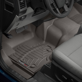 WeatherTech® - DigitalFit™ 1st Row (Over the Hump) Cocoa Molded Floor Liner