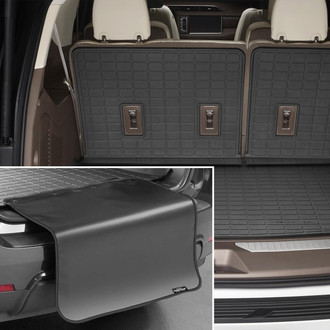 WeatherTech® - Black Seatback Cargo Liner with Black Bumper Protector (Behind 2nd Row)