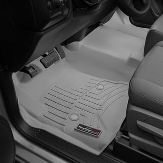 WeatherTech® - DigitalFit™ 1st Row (Over the Hump) Gray Molded Floor Liner