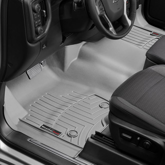 WeatherTech® - DigitalFit™ 1st Row (Over the Hump) Gray Molded Floor Liner