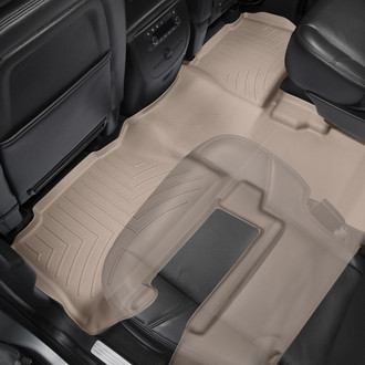 WeatherTech® - DigitalFit™ 2nd Row & Center Aisle Tan Molded Floor Liner