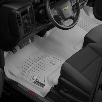 WeatherTech® - DigitalFit™ 1st Row (Over the Hump) Gray Molded Floor Liner