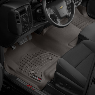 WeatherTech® - DigitalFit™ 1st Row (Over the Hump) Cocoa Molded Floor Liner
