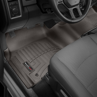 WeatherTech® - DigitalFit™ 1st Row (Over the Hump) Cocoa Molded Floor Liner