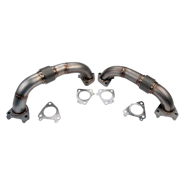 Wehrli Custom Fabrication® - Passenger Side And Driver Side Stainless Up-Pipe Kit