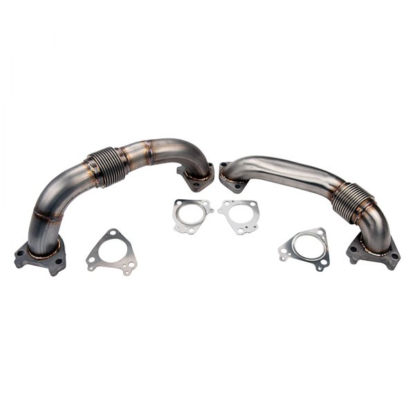 Wehrli Custom Fabrication® - Passenger Side And Driver Side Stainless Up-Pipe Kit