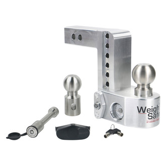 Weigh Safe® - Class 4 Adjustable 6" Drop Aluminum with Stainless Steel Balls Ball Mount with Built-in Scale for 2" Receivers