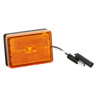 Wesbar® - Waterproof Amber Rectangular LED Clearance Marker Light