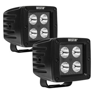 Westin® - HyperQ B-Force™ Stud Mount 3" 2x20W Square LED Lights