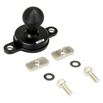 Westin® - Adventure 47mm Semi-Gloss Black AMPS Compatible 2 Hole Ball Mount