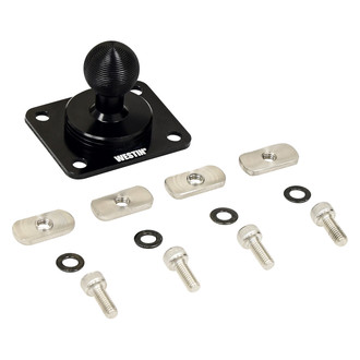 Westin® - Adventure 38mm x 30mm Semi-Gloss Black AMPS Compatible Base Mount