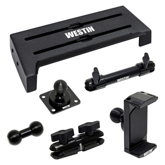 Westin® - Adventure Textured Black Dash Mount Kit