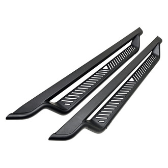 Westin® - Outlaw Cab Length Black Running Boards