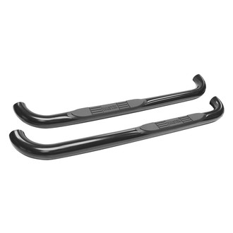 Westin® - 3" E-Series Cab Length Black Round Step Bars