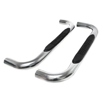 Westin® - 3" E-Series Cab Length Polished Round Step Bars