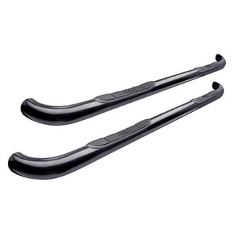 Westin® - 3" Signature Series Cab Length Black Round Step Bars
