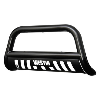 Westin® - 3" E-Series Black Bull Bar with Skid Plate