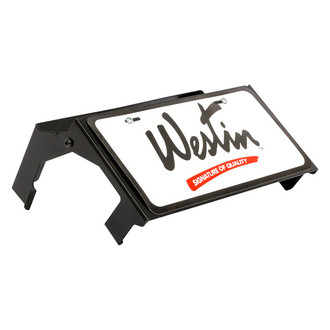 Westin® - Black Powder Coat MAX Winch Tray License Plate Relocator