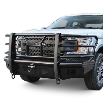 Westin® - HDX™ Bandit Full Width Black Powder Coated Front HD Bumper with Grille Guard