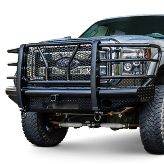Westin® - HDX™ Bandit Full Width Black Powder Coated Front HD Bumper with Grille Guard
