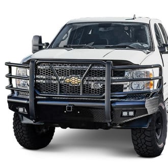Westin® - HDX™ Bandit Full Width Black Powder Coated Front HD Bumper with Grille Guard