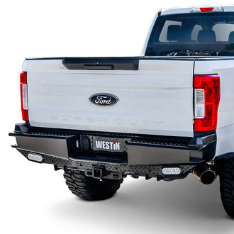 Westin® - HDX™ Bandit Full Width Black Powder Coated Rear HD Bumper