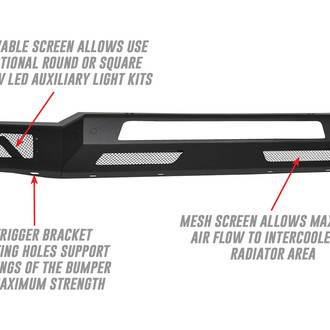 Westin® - Pro-Mod Textured Black Bumper Skid Plate