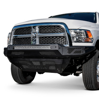 Westin® - PRO-Series Full Width Black Powder Coated Front Winch HD Bumper