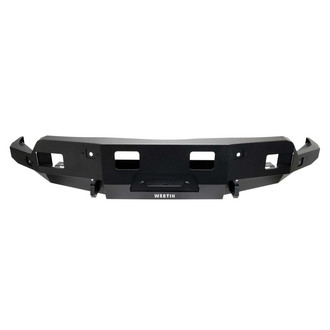 Westin® - PRO-Series Full Width Black Powder Coated Front Winch HD Bumper